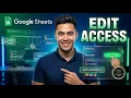 Share Google Sheets With Edit Access Quick Start