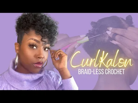 Download MP3 How to do a Braid-less Crochet Tapered Cut with Relax sides| Curlkalon Curls