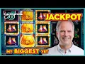 MY BIGGEST JACKPOT on Lock It Link Huff N Puff Slot - 25 BET BONUS