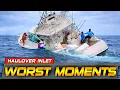THE WORST BOAT FAILS EVER FILMED AT HAULOVER INLET BOAT SINKING BOAT ZONE