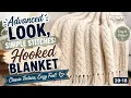 Advanced Look Simple Stitches How to Crochet a Cable Braided Blanket