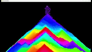 Pygame Falling Sand Simulation