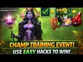 INSANE CHAMP TRAINING EVENT EASY SHORTCUT HACKS TO WIN RAID Shadow Legends