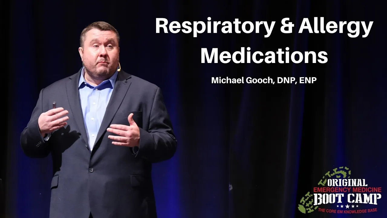 Respiratory & Allergy Medications | The Advanced EM Pharmacology Course