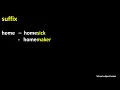 Form new words by adding appropriate - subjects basics