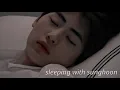 asmr | sunghoon holds you as you sleep on his chest {breathing, heartbeat, kisses, rain}