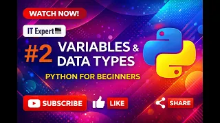 Python Tutorial for Beginners Lecture Variables Data Types Type Checking Type Conversion