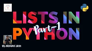 13 Lists in Python Part-1 Python Tutorial Study Material By Arihant Jain