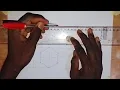 Construction of Complete Plan True Shape and End Elevation of a Hexagonal Prism