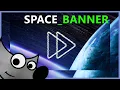 Space-themed DeviantArt Banner GIMP Speed Art