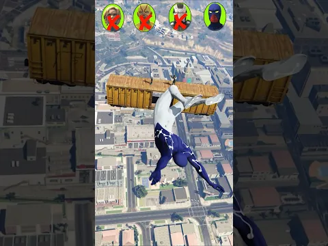 تحدي الخارقون #spiderman #ironman #batman #superman #gta5