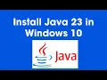 1 How to install java jdk 23 on Windows 10 Step-by-Step Guide for Beginners