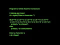 Program to Check Vowel or Consonant python programming python with music