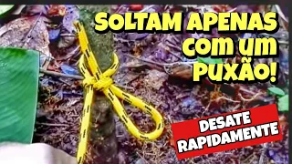 NÓS DE SOLTURA RÁPIDA | COMO FAZER NÓS QUE DESAMARRAM NUM PUXÃO!