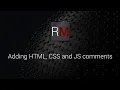 HTML CSS and JS Comments