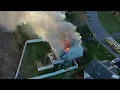 Drone shows house fire that displaced Chesterfield family