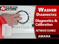 Amana Washer - Diagnostic Testing Fault Codes Calibration Troubleshooting by Factory Technician