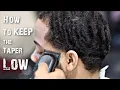 BARBER TUTORIAL HOW TO DO A LOW TAPER ON 360 WAVES
