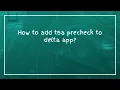 How to add tsa precheck to delta app