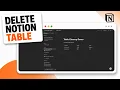 How to Delete a Table in Notion Clean Removal Choice