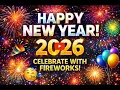 HAPPY NEW YEAR 2026 Beautiful Fireworks Animation Python Pygame Project