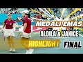 Lagu MOMEN ALDILA \u0026 JANICE, EMAS UNTUK INDONESIA!!! HIGHLIGHT FINAL TENNIS TEAM PUTRI