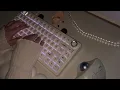 Lagu Keyboard ASMR for 1 hour with the Aula F75 Mechanical Keyboard using ceramic keycaps for sleep