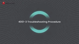 4001-3 Troubleshooting Procedure