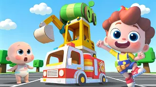 Cardboard Cars Song | Street Vehicle | Nursery Rhymes & Kids Songs | BabyBus
