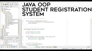 Java Program Student Registration System in Java Full Project with File Handling - OOP