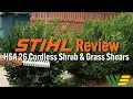 Should you buy a battery powered handheld trimmer Stihl HSA 26 Review Demo