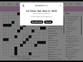 The Washington Post LA Times Crossword 2025