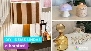 3 IDEIAS CHARMOSAS DE DECORAÇÃO DIY GASTANDO POUCO | Organize sem Frescuras 