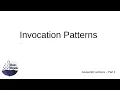 JavaScript Lectures 01 Invocation Patterns