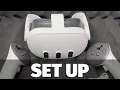 Meta Quest 3 128gb VR Headset Setup Manual Guide