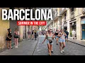 BARCELONA Spain Sunny Day Catalan Energy 4K Walking Tour