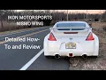 How to install a 370z Nismo V1 Spoiler