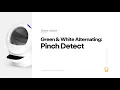 Green and White Alternating Lights Pinch Detect Litter-Robot 4