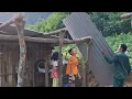 Download Lagu Single father and two kids trying to complete the kitchen frame and kitchen roof.