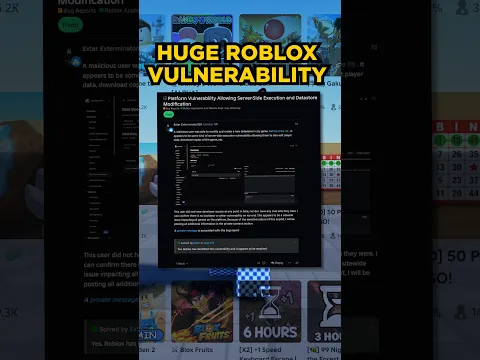 DANGEROUS ROBLOX VULNERABILITY...