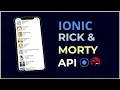 Ionic Angular Rick y Morty API