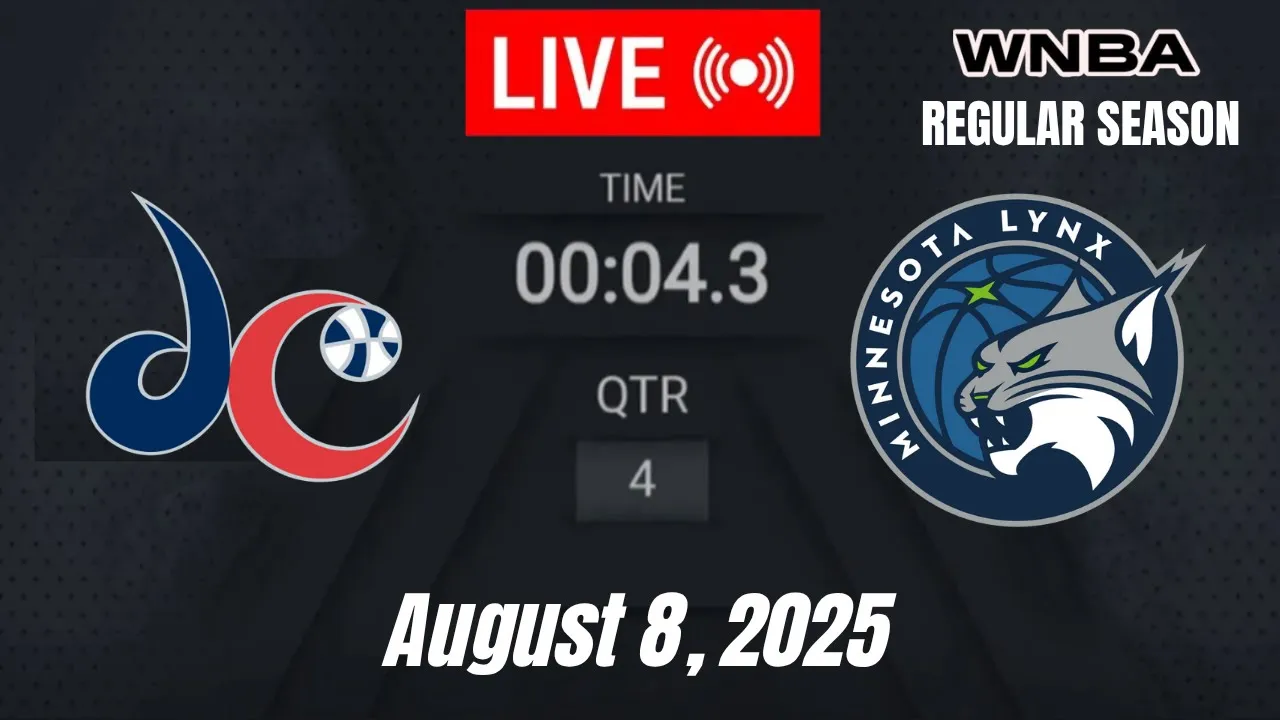 LIVE: Washington Mystics vs Minnesota Lynx I WNBA Regular Season 2025 ! August 8 2025 2K Live LIVE: Washington Mystics vs Minnesota Lynx I WNBA Regular Season 2025 ! August 8 2025 2K Live
