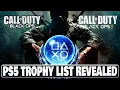 Black Ops 1 Black Ops 2 Trophy List - Platinum Difficulty Time