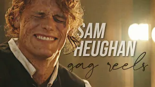 Sam Heughan messing up his lines Outlander