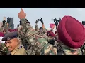 Warming up session of CRPF and Indian Army ParaTroopers before the Republic Day Parade ,Vijay Chowk