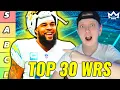 Top 30 Wide Receiver Rankings Tiers PPR 2023 Fantasy Football