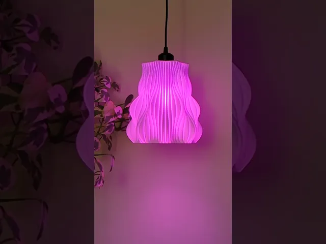 The Flustra - Vase Mode Pendant Light (Large), STL & Bambu 3MF video thumbnail