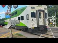 Repainted Old Cab Car 253 Returns to the LSW GO 253 Leads GO 1627 Through Lorne Park Rd