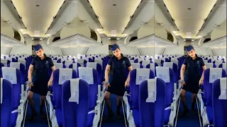 indigo air hostess dances to viral touch it song on flight