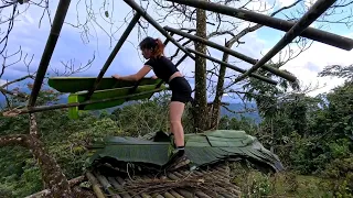 Building A Tree Shelter Primitive Survival 